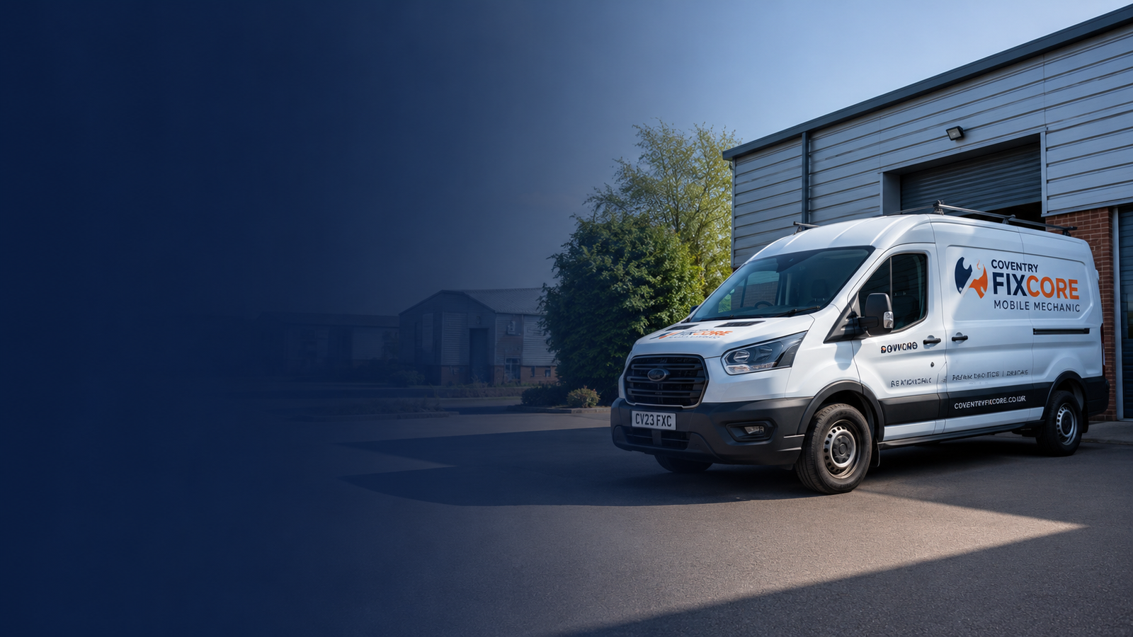 Coventry Fixcore mobile mechanic service van ready for car and van repairs in Coventry