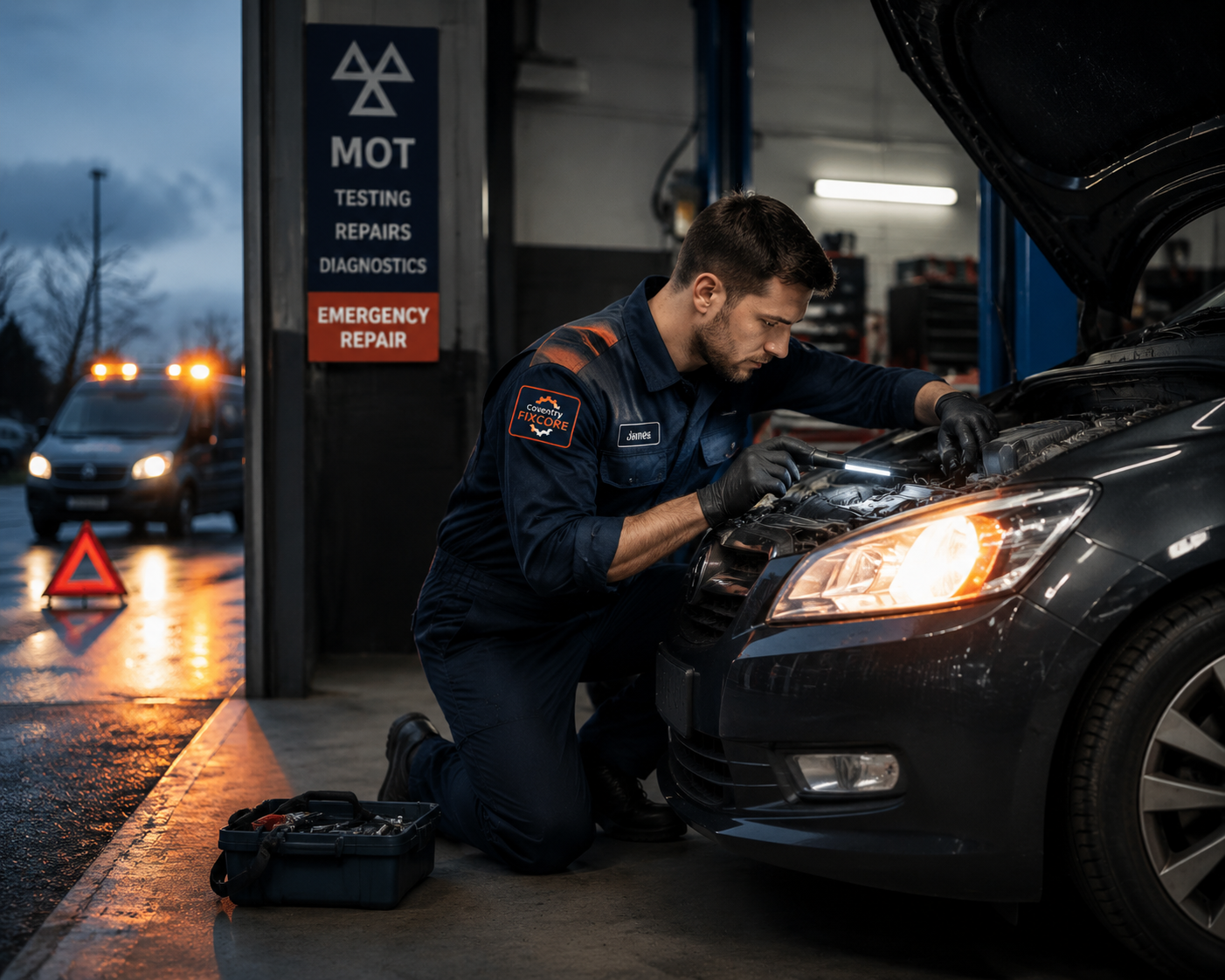 Urgent MOT repair support for a vehicle with a serious MOT defect in Coventry