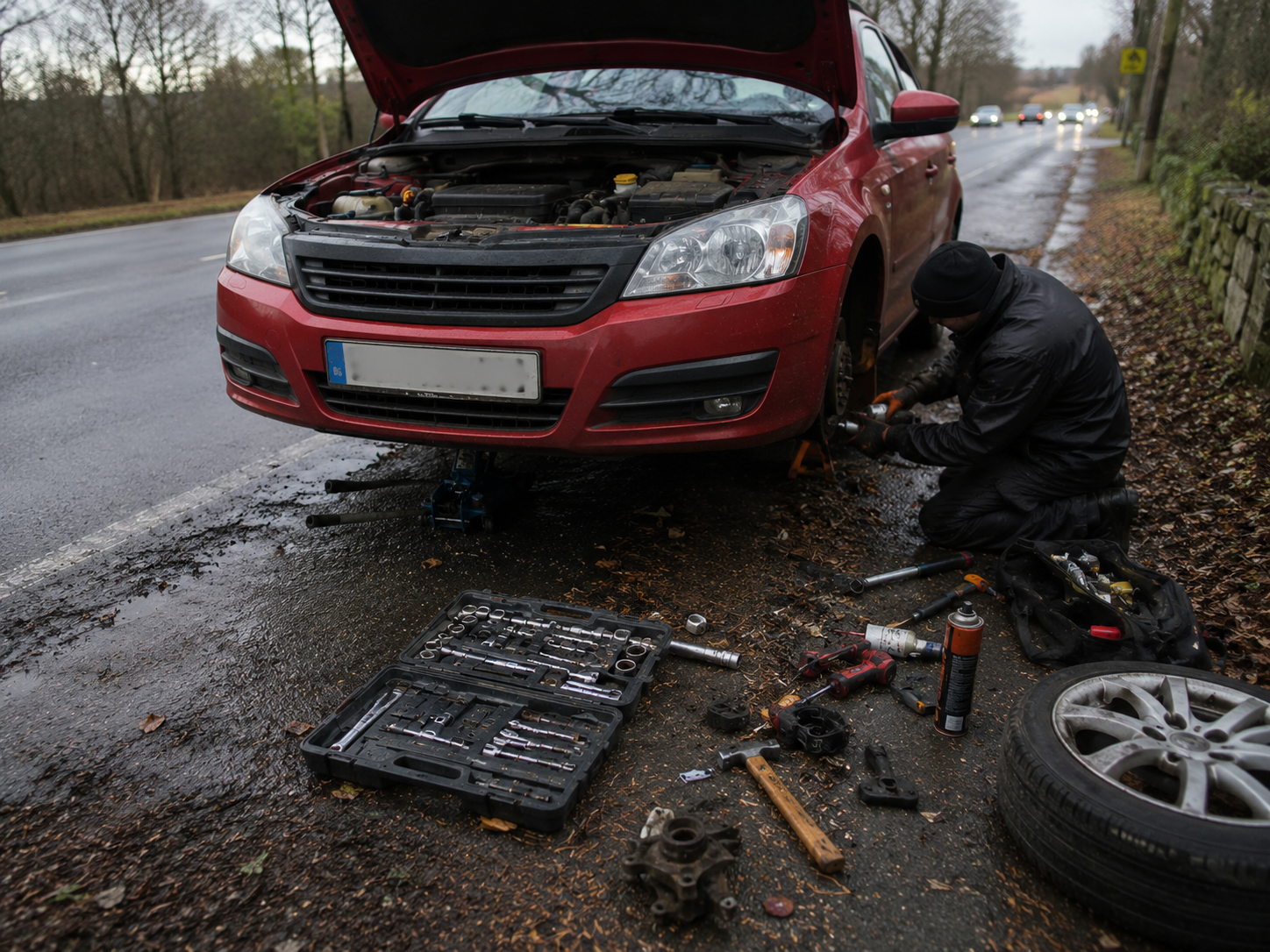 Mobile mechanic checking clutch and transmission components on a vehicle in Coventry