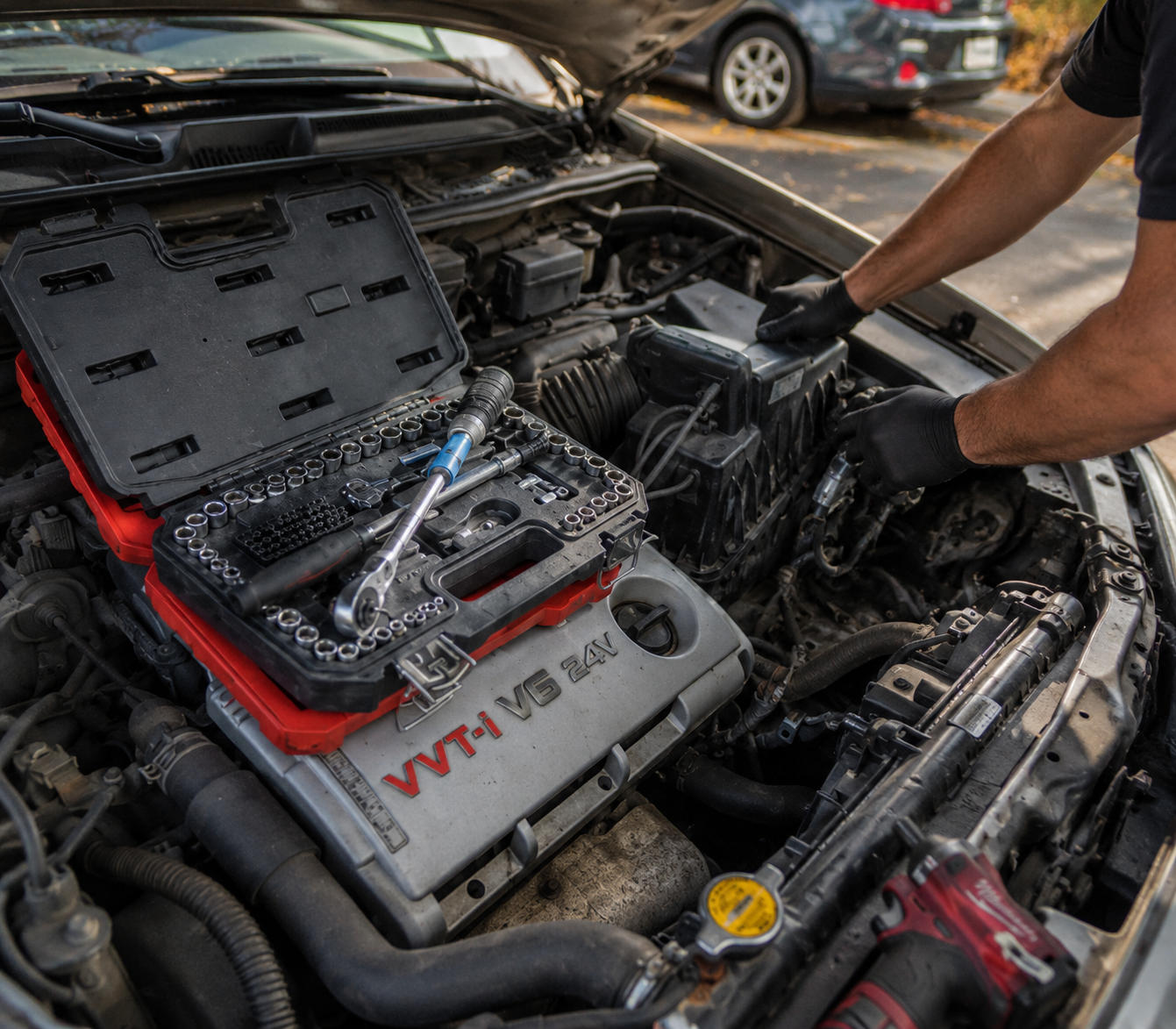 Coventry mobile mechanic carrying out preventive vehicle diagnostic checks